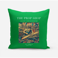 Thumbnail for VINTAGE G4169 - The Prop Shop - Designed Pillows design on green