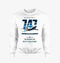 Thumbnail for Boeing 747-200B design on white sweatshirt