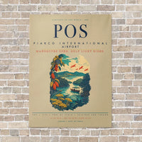 Thumbnail for Piarco International Airport POS vertical canvas print - no frame - beige background