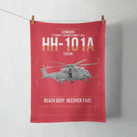 Thumbnail for Leonardo HH-101A Caesar design on red towel