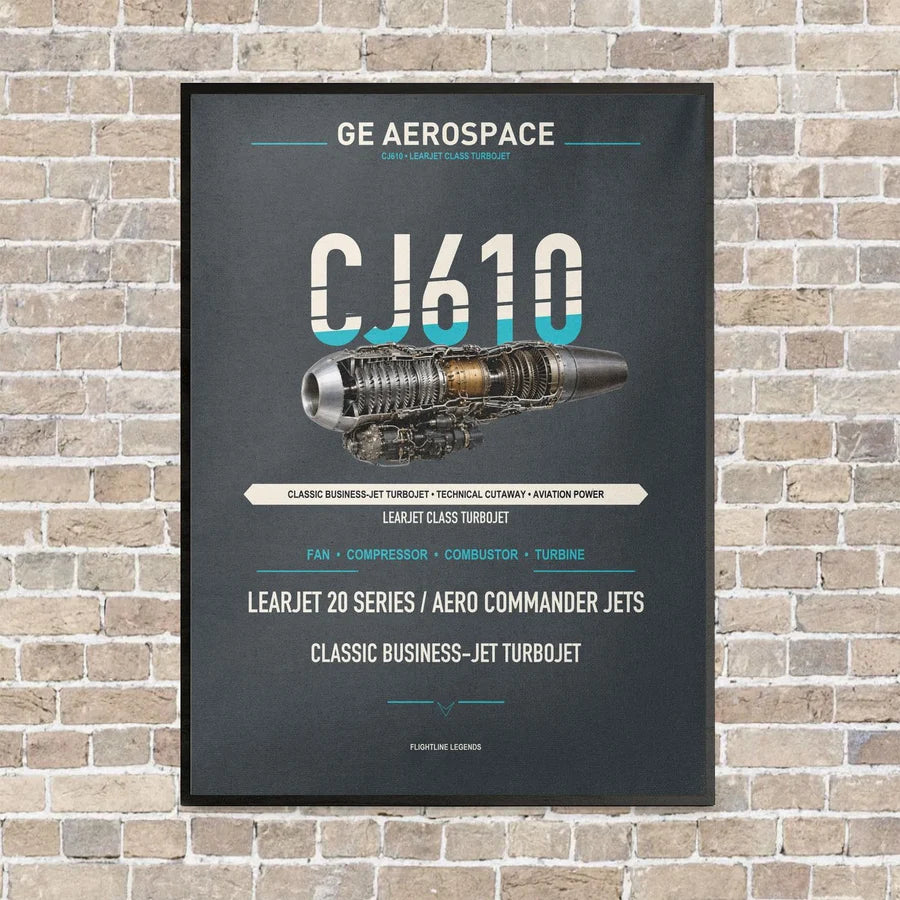 CJ610 vertical canvas print - framed - gray background
