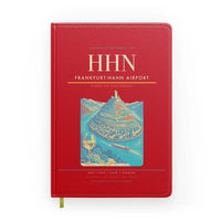 Thumbnail for Frankfurt-Hahn Airport (HHN) design on red notebook