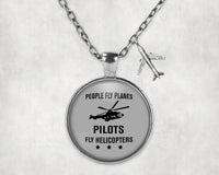 Thumbnail for People Fly Planes Pilots Fly Necklace - view 7