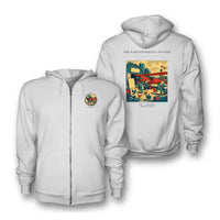 Thumbnail for VINTAGE G4165 - The Barnstormer's Poster - Premium Zipped Hoodie design on white