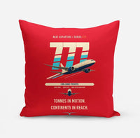 Thumbnail for Boeing 777F design on red pillow
