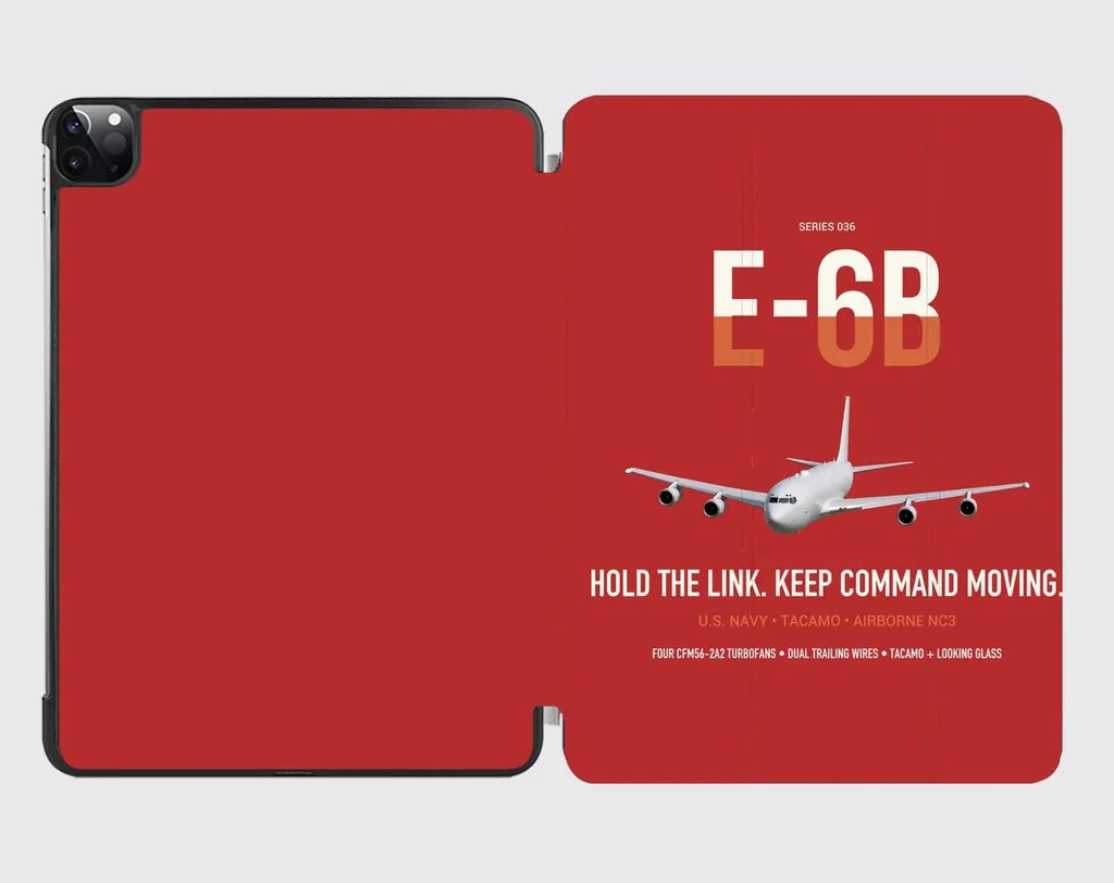 E-6B Mercury design on red ipad tablet case
