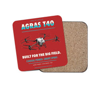 Thumbnail for DJI Agras T40 design on red 1 piece coaster