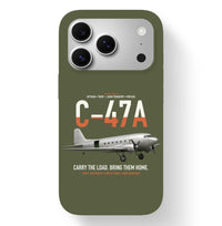 Thumbnail for C-47A Skytrain design on green army magsafe iphone case, for iPhone 17 Pro