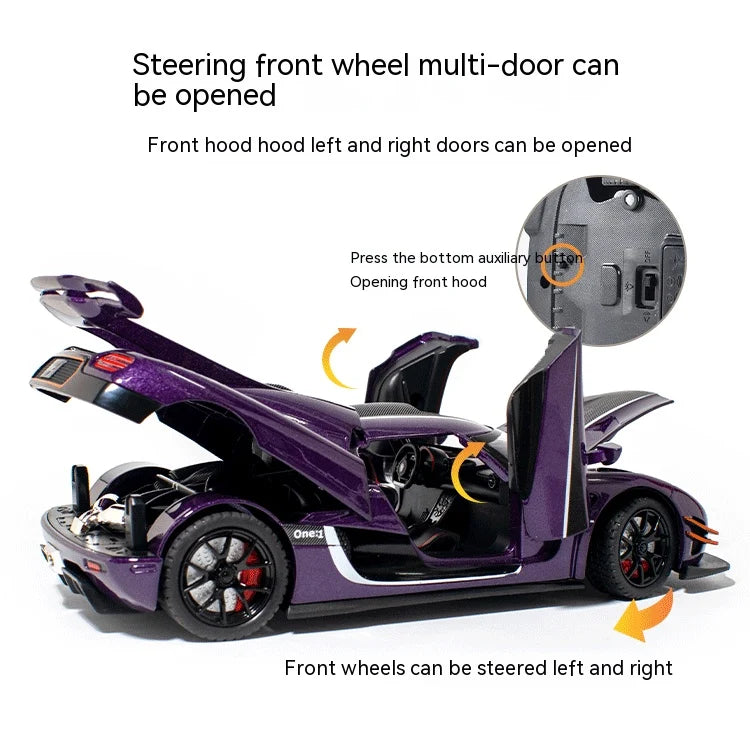 1:24 Alloy Super Muscle Car Model - view 7