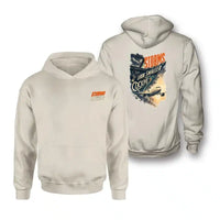 Thumbnail for SIGNAL 654 - Storms Look Smaller From The Cockpit - Double-Side Hoodie design on khaki double side hoodie