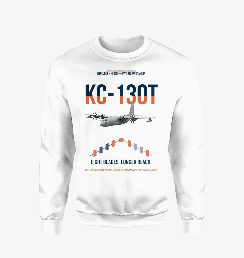 KC-130T NP2000 design on white sweatshirt