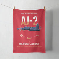 Thumbnail for AJ-2 Savage Tanker design on red towel