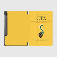 Thumbnail for Catania-Fontanarossa Airport (CTA) design on yellow samsung tablet tablet case