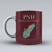 Thumbnail for Penh International Airport PNH Mug design on dark red phnom