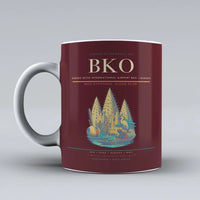 Thumbnail for Keita International Airport BKO — Bamako Mug design on dark red modibo