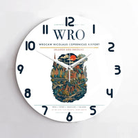 Thumbnail for Wrocaw Nicolaus Copernicus Airport WRO Wall-Clock No-Frame - White