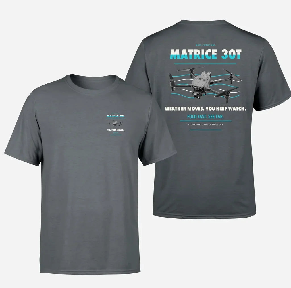 DJI Matrice 30T design on gray t shirt
