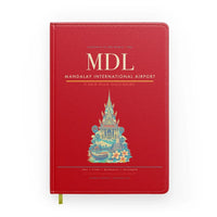 Thumbnail for Mandalay International Airport (MDL) design on red notebook