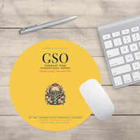 Thumbnail for Piedmont Triad International Airport (GSO) design on yellow round mouse pad