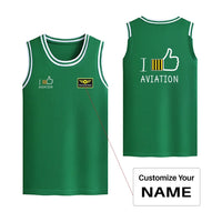 Thumbnail for Customisable I Like Aviation Basketball Print - view 7