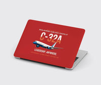 Thumbnail for C-32A Air Force Two Global Reach design on red MacBook case