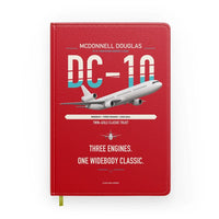 Thumbnail for McDonnell Douglas DC-10 design on red notebook