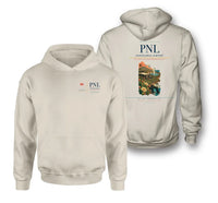 Thumbnail for Pantelleria Airport (PNL) design on khaki double-side hoodie