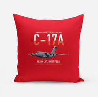 Thumbnail for C-17A Globemaster III design on red pillow
