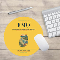 Thumbnail for Taichung International Airport (RMQ) design on yellow round mouse pad