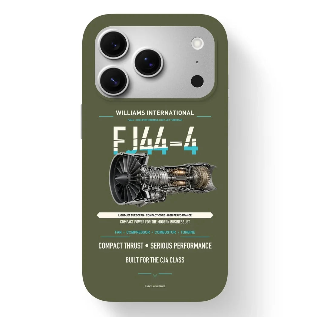FJ44-4 Case design on green army iphone case
