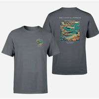 Thumbnail for VINTAGE G4096 - The Coastal Express - Double-Side T-Shirt design on gray double side t shirt