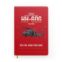 Thumbnail for Sikorsky HH-60G Pave Hawk design on red notebook