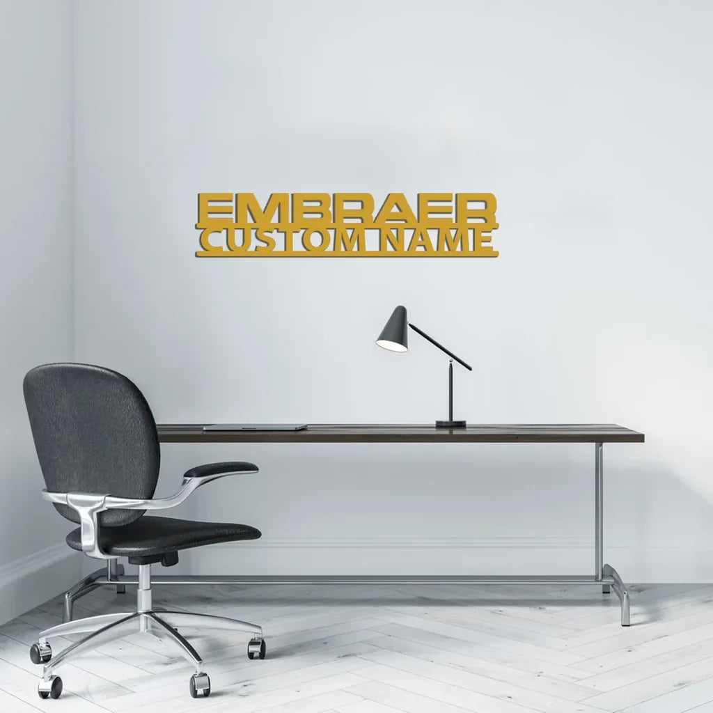 Customisable Embraer Metal Sign - view 7
