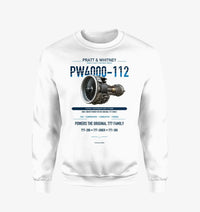 Thumbnail for PW4000-112 design on white sweatshirt