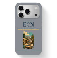 Thumbnail for Nicosia Airport (ECN) design on gray iPhone 17 Pro MagSafe case