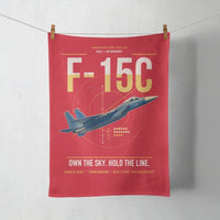 Thumbnail for F-15C Eagle design on red towel