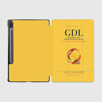 Thumbnail for Guadalajara International Airport (GDL) design on yellow samsung tablet tablet case