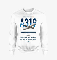 Thumbnail for Airbus A319ceo design on white sweatshirt