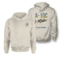 Thumbnail for A-10C Thunderbolt II design on khaki double-side hoodie, double-side print