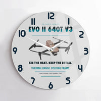 Thumbnail for Autel EVO II Dual 640T V3 design on light gray no frame wall clock