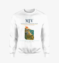 Thumbnail for Región de Murcia International Airport (MJV) design on white sweatshirt