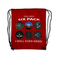 Thumbnail for Only Six Pack I Will Drawstring Bag - view 7