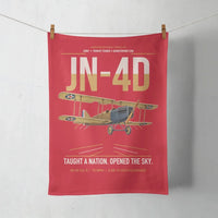 Thumbnail for Curtiss JN-4D Jenny design on red towel