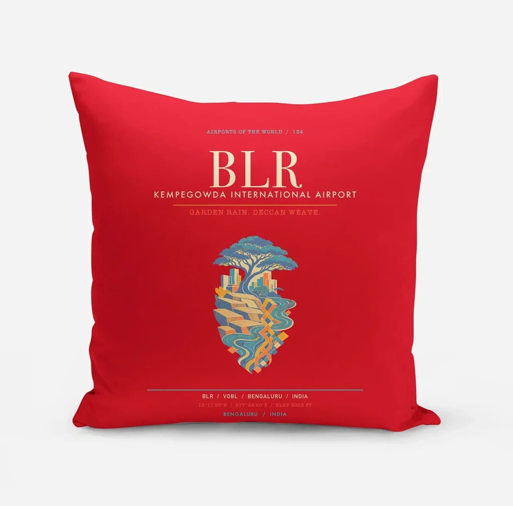 Kempegowda International Airport Bengaluru BLR - Deccan Garden Silk Loom - Red
