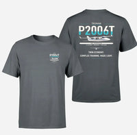 Thumbnail for Tecnam P2006T design on gray t-shirt, double-side print