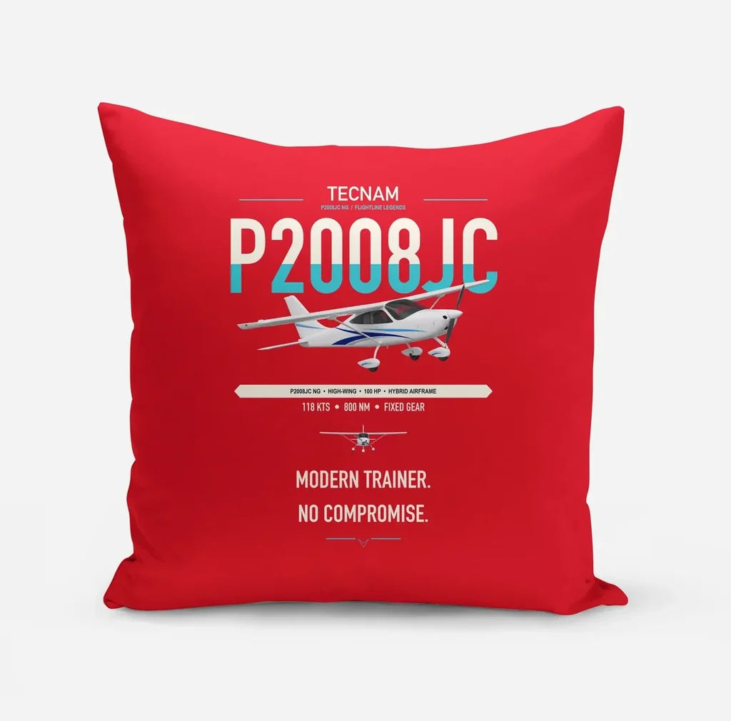 Tecnam P2008JC NG design on red pillow
