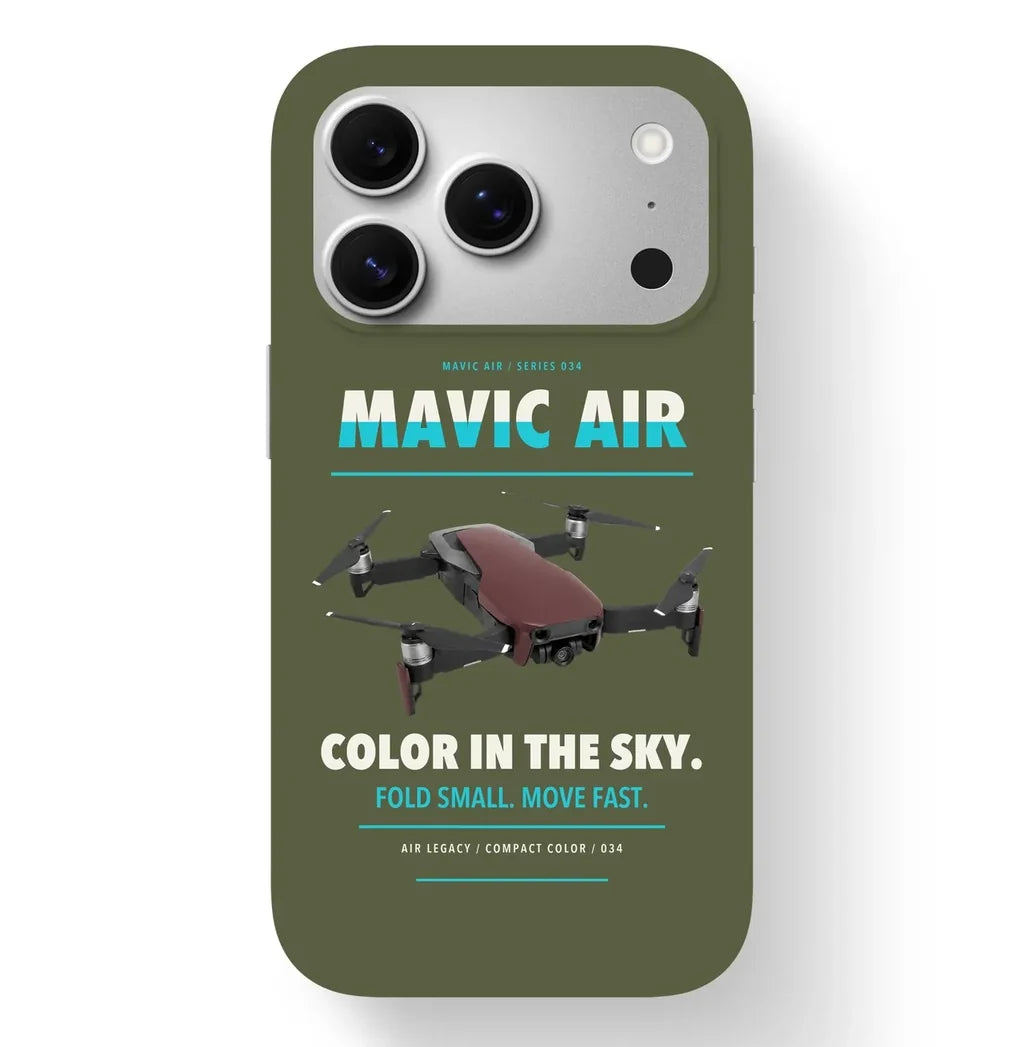 DJI Mavic Air Case design on green army iphone case