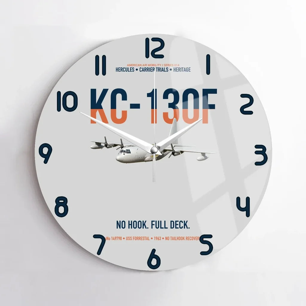 KC-130F BuNo 149798 design on light gray no frame wall clock