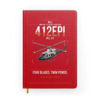 Thumbnail for Bell 412EPI design on red notebook