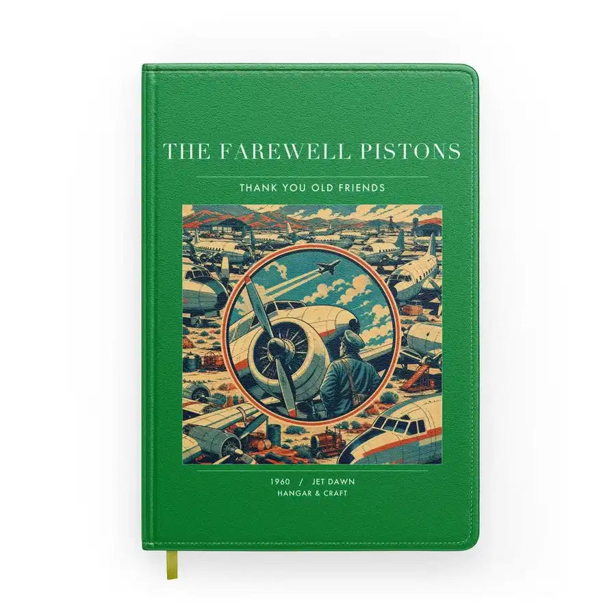 VINTAGE G4131 - The Farewell Pistons - Designed Notebooks design on green